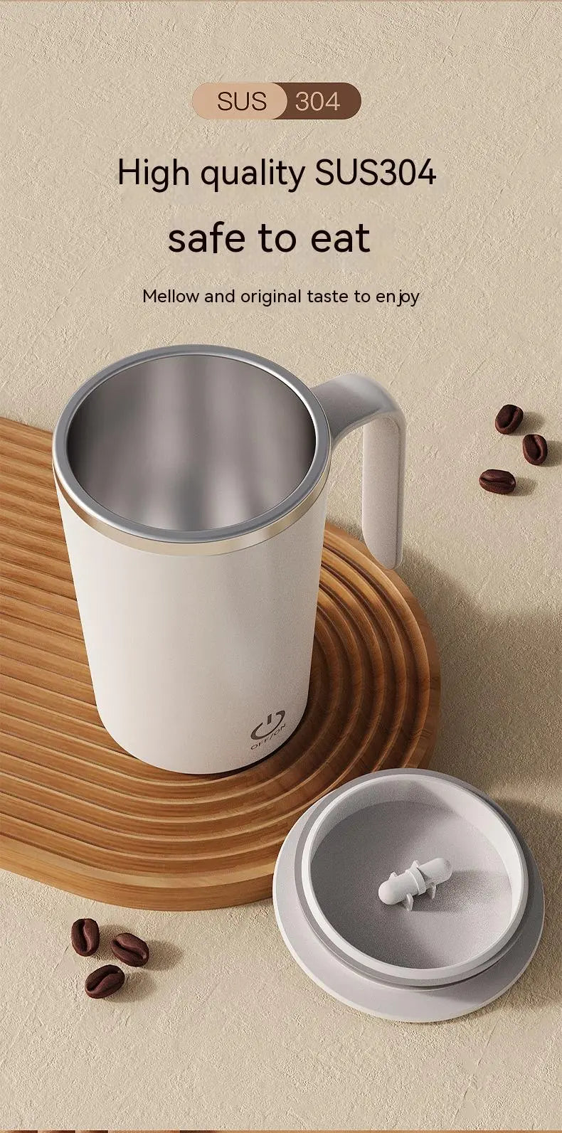 Portable Electric Automatic Mixing Coffee Mug