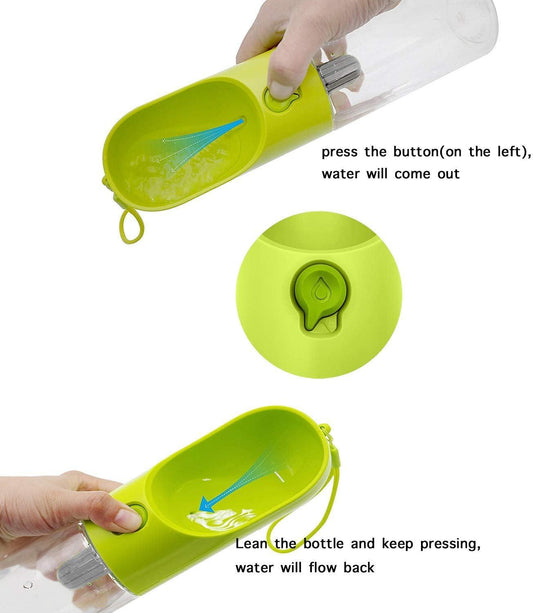 Portable Pet Water Bottle for Dogs - 400ml Travel Cup