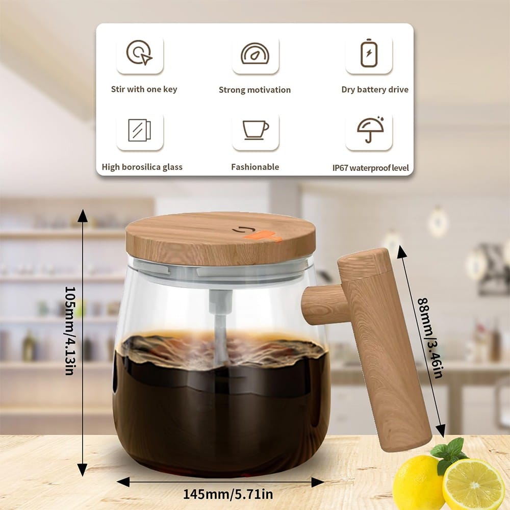 Self-Stirring Electric Coffee Mug