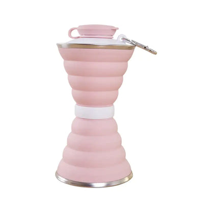 Silicone Folding Sports Bottle with Telescopic Design