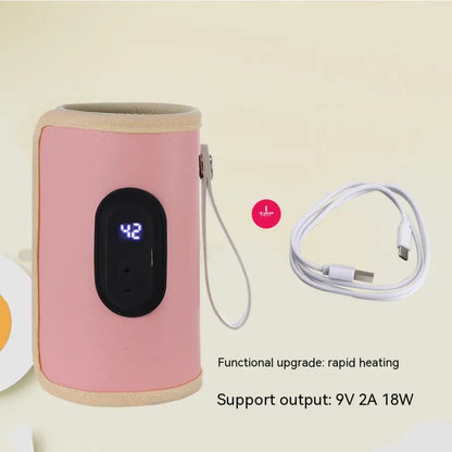 USB Intelligent Temperature Control Portable Milk Bottle Warmer