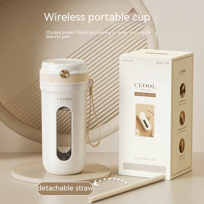 Portable Electric Juicer Cup – Small, Automatic, Home & Travel Ice-Crushing Blender