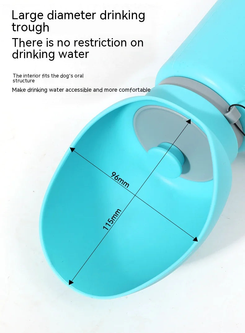 Portable Folding Pet Water Bottle – Leak-Proof Silicone Travel Dispenser for Dogs & Cats