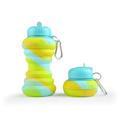 600ml Collapsible Silicone Sports Water Bottle