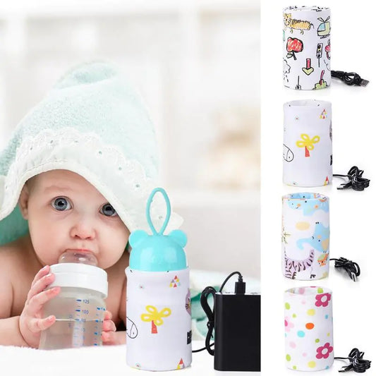 Portable USB Milk Warmer Bag for Baby Bottles