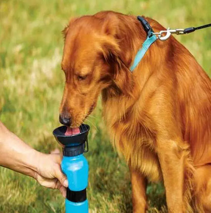 Portable Pet Water Bottle with Press Button Design