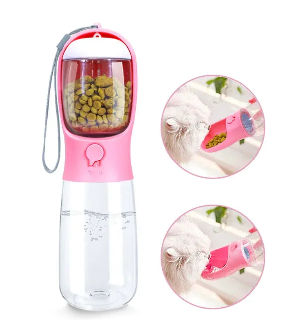 Outdoor Portable Pet Water Bottle, Dual-Use Travel Cup for Cats and Dogs