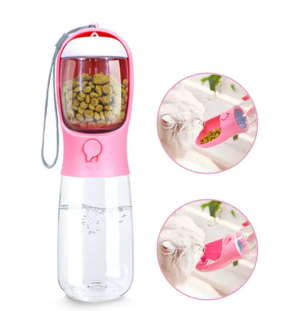 Outdoor Portable Pet Water Bottle, Dual-Use Travel Cup for Cats and Dogs