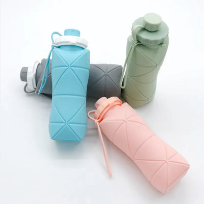 Silicone Collapsible Sports Water Bottle - 600ml