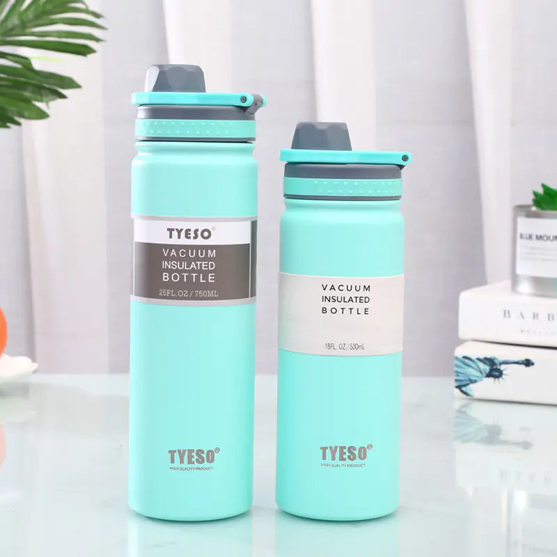 TYESO Classic Insulated Sports Bottle with Handle