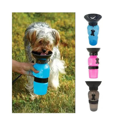 Portable Pet Water Bottle with Press Button Design