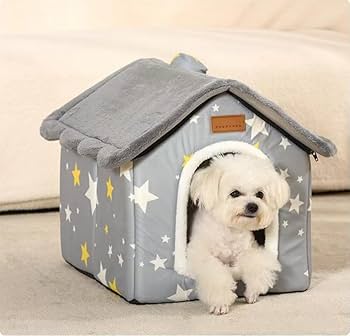 Warm Closed Dog Kennel House for Pets