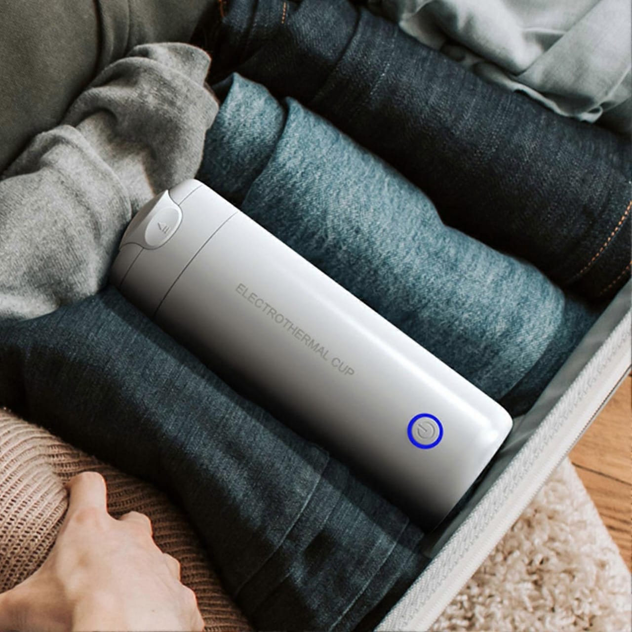 Portable Electric Heating Water Cup with Insulation