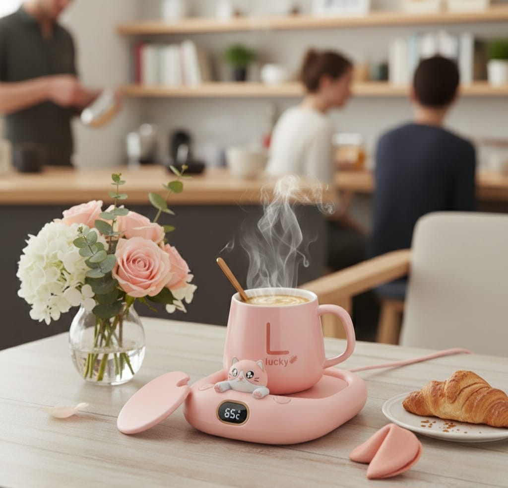 Smart Pet Heating Coaster with Adjustable Temperature