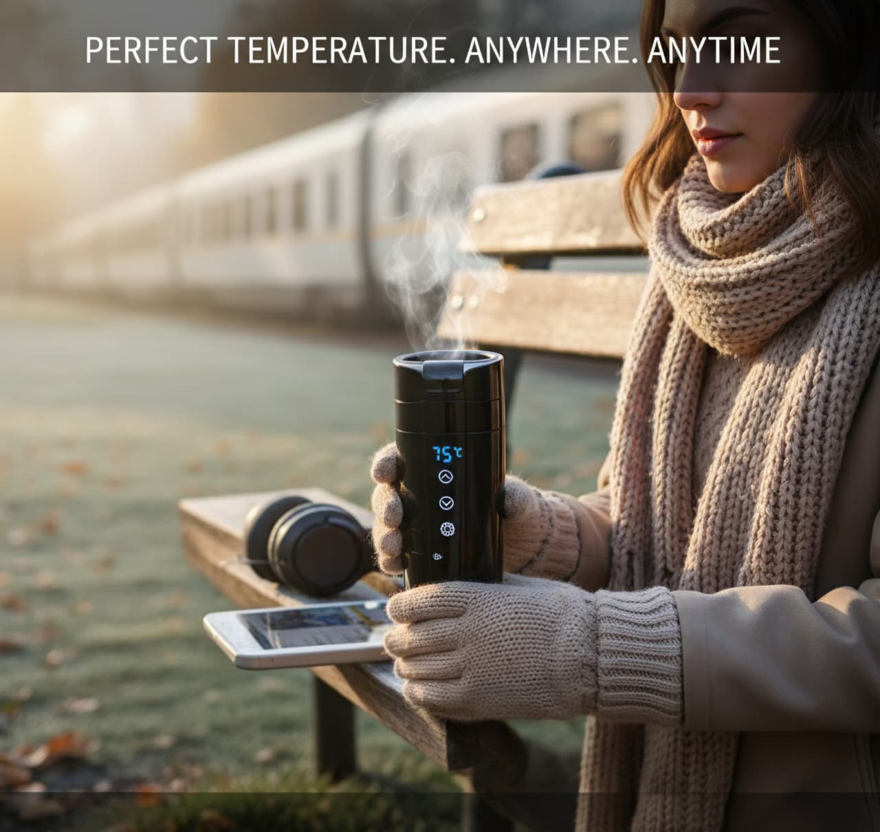 Portable USB Heated Smart Travel Mug
