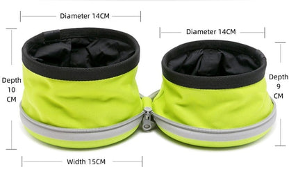 Portable Pet Water Bottle and Bowl for Outdoor Use