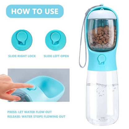 Outdoor Portable Pet Water Bottle, Dual-Use Travel Cup for Cats and Dogs