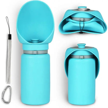 Portable Folding Pet Water Bottle – Leak-Proof Silicone Travel Dispenser for Dogs & Cats