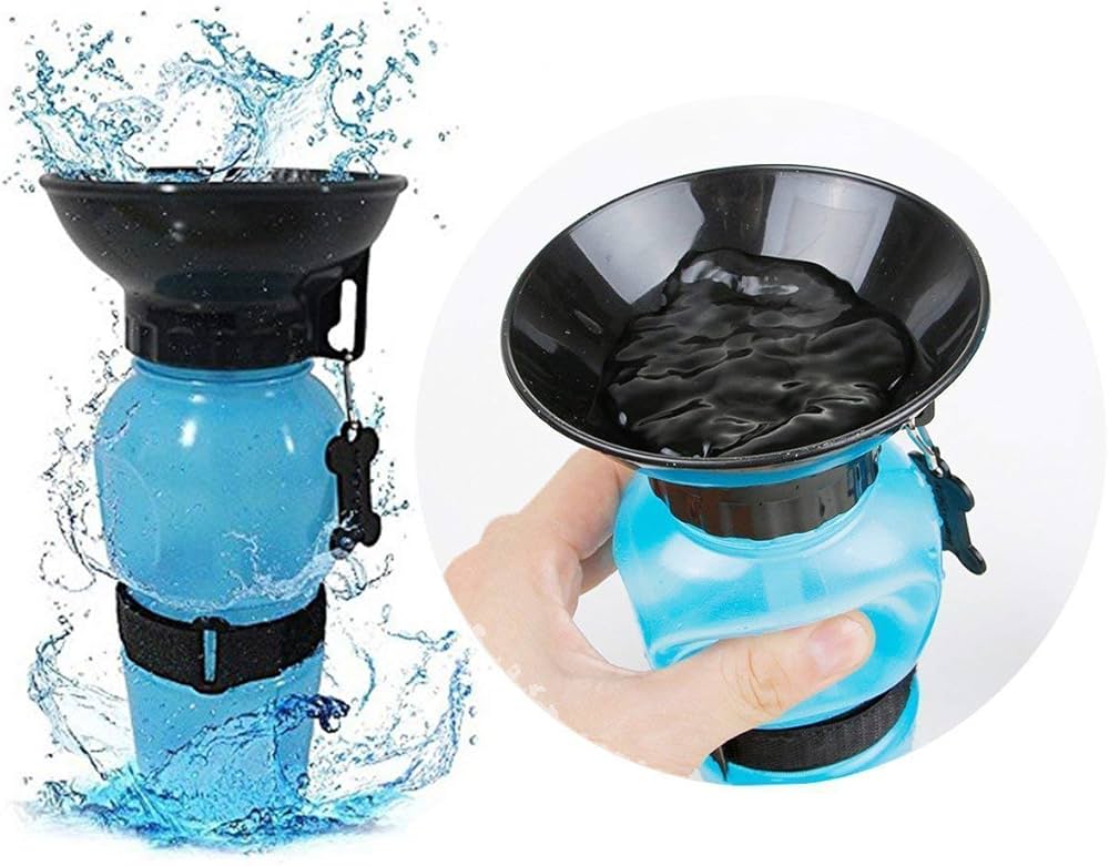 Portable Pet Water Bottle with Press Button Design