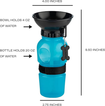 Portable Pet Water Bottle with Press Button Design