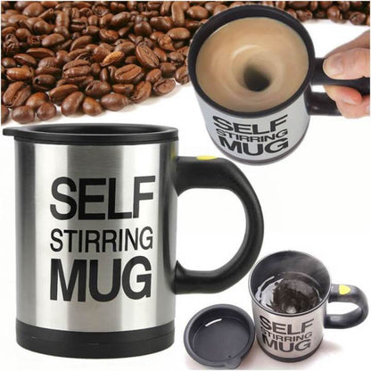 Smart Electric Self-Stirring Stainless Steel Mug