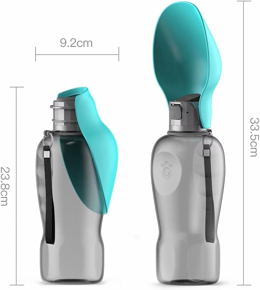 Portable Leaf-Shaped Dog Water Bottle for Outdoors