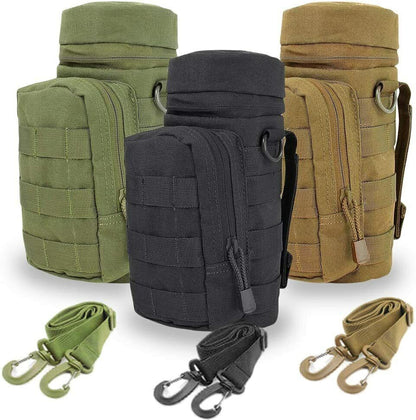 Tactical Water Bottle Bag - Large Capacity Cup Holder