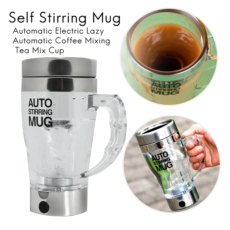 Customizable Automatic Stirring Cup for Coffee and Smoothies