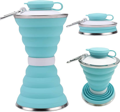 Silicone Folding Sports Bottle with Telescopic Design