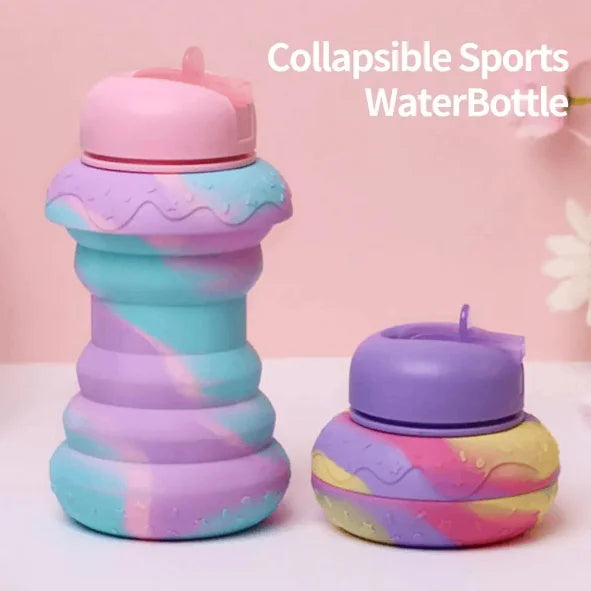 600ml Collapsible Silicone Sports Water Bottle