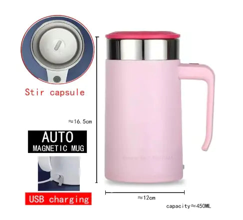 Self-Stirring Magnetic Mug - Rechargeable