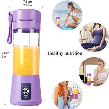 Portable Mini Blender with 6 Blades for Smoothies