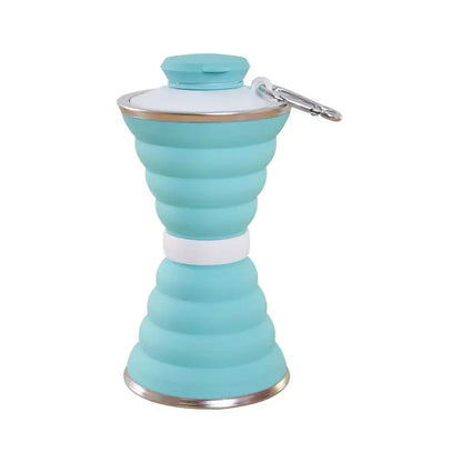 Silicone Folding Sports Bottle with Telescopic Design