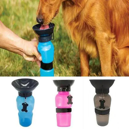 Portable Pet Water Bottle with Press Button Design