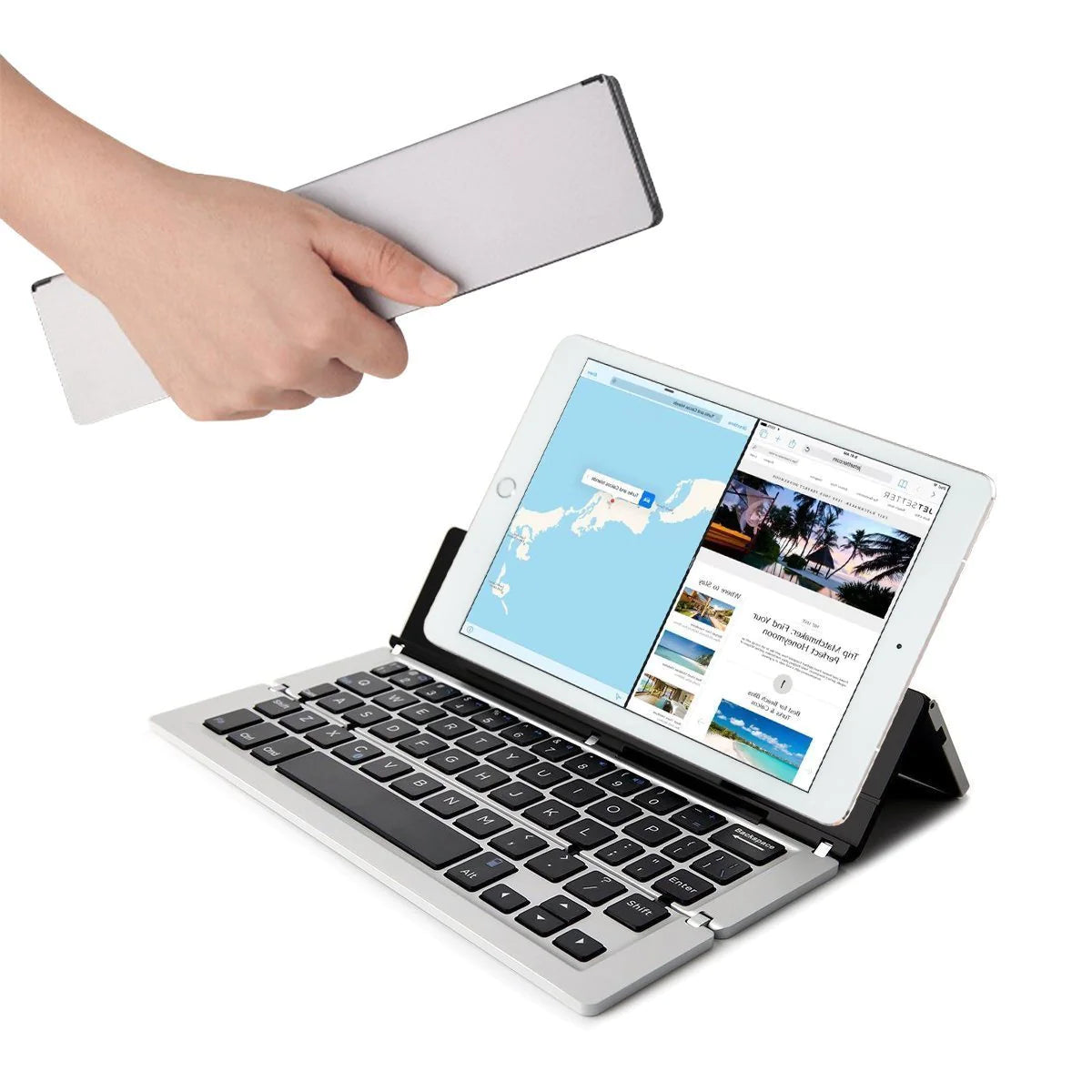 Foldable Portable Bluetooth Keyboard