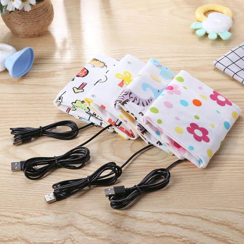 Portable USB Milk Warmer Bag for Baby Bottles