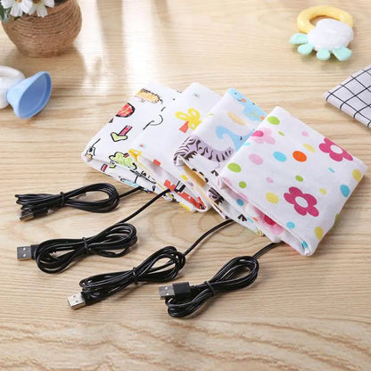 Portable USB Milk Warmer Bag for Baby Bottles