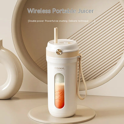 Portable Electric Juicer Cup – Small, Automatic, Home & Travel Ice-Crushing Blender